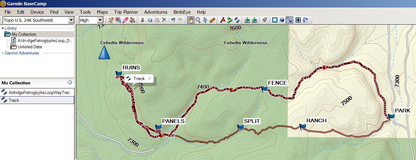 Garmin BaseCamp Split